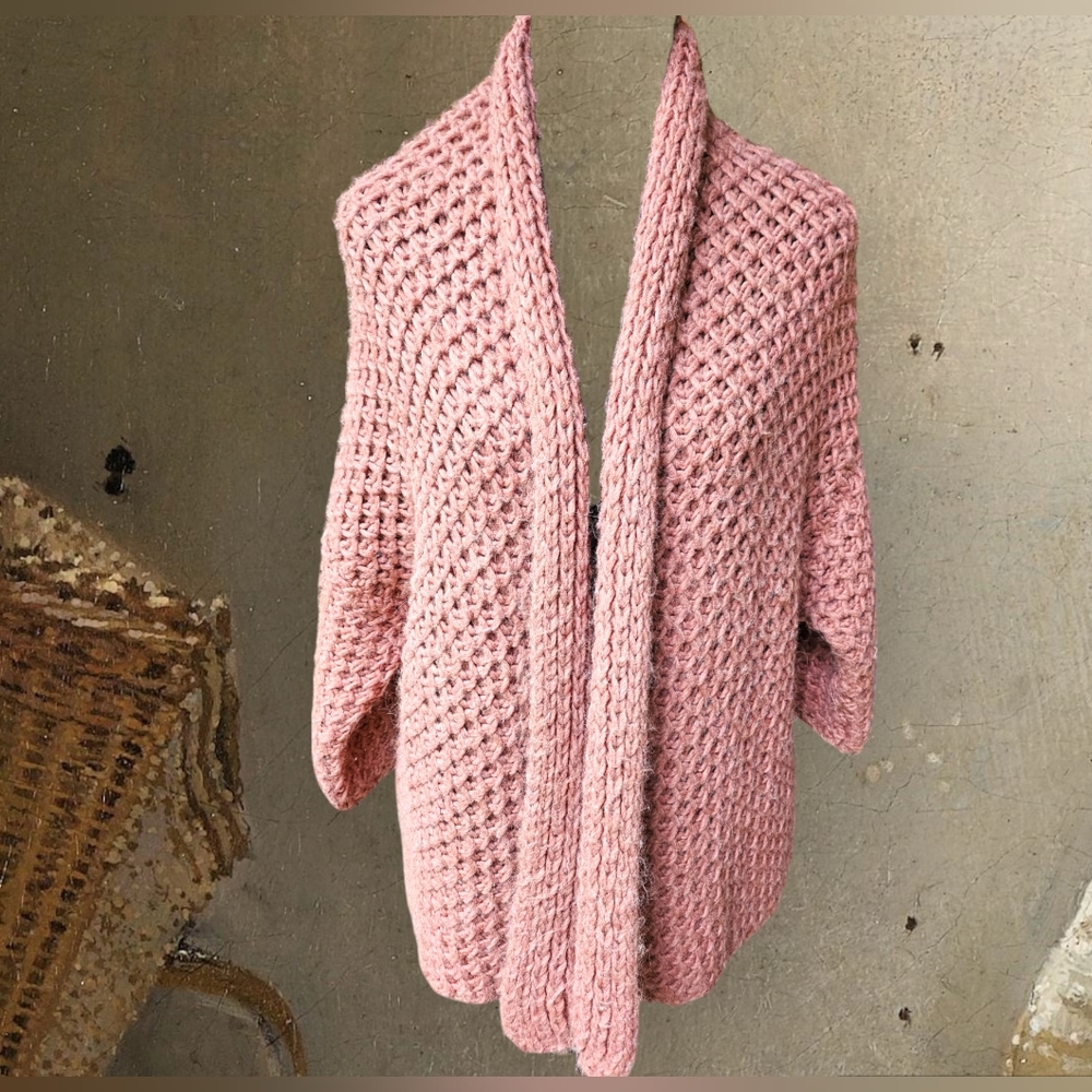 Anthropologie Elsamanda Chunky Alpaca Wool Blend Medium Sweater Made in Italy